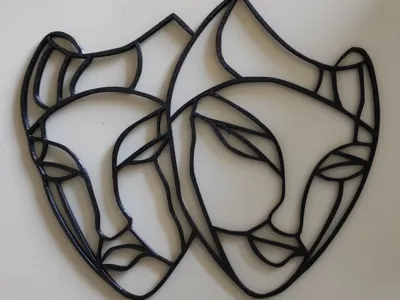 Theater Masks - Wall Art