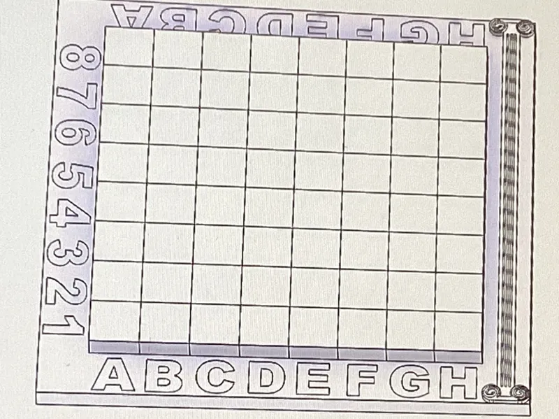 Ancient Greece Chess Board (Small Size)