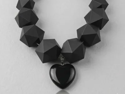3D printable icosagon necklace