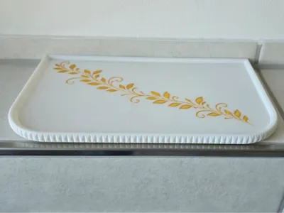 Decorative Tray mit Botanical Pattern, Key Tray