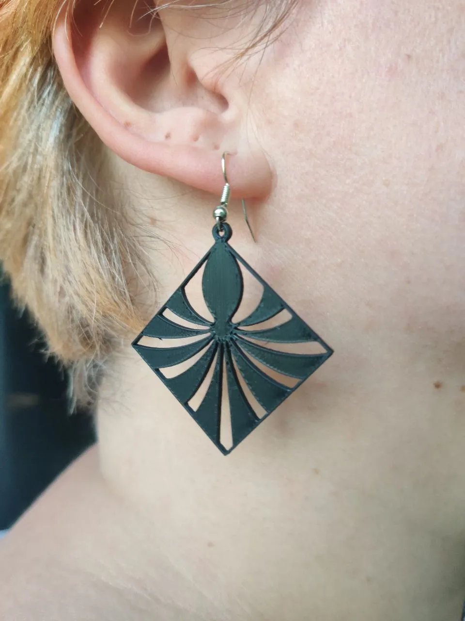 Inksurge – Ocean Geometry Earring view 3
