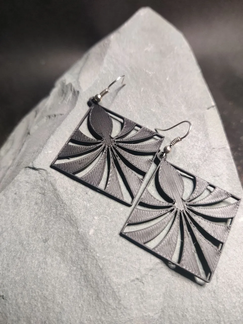 Inksurge – Ocean Geometry Earring view 2