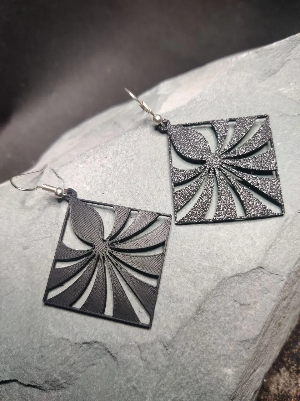 Inksurge – Ocean Geometry Earring view 4