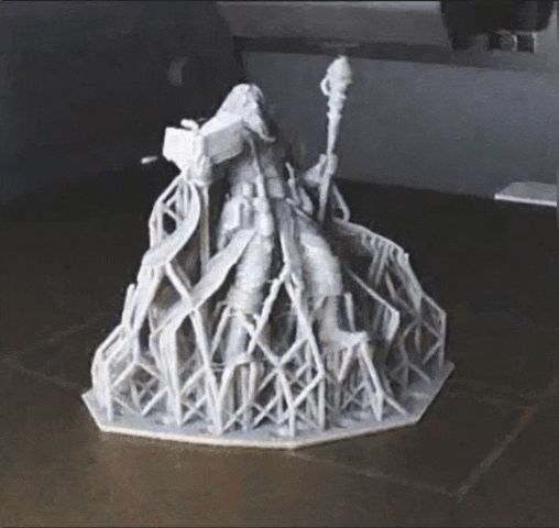 dnd fdm mini wizard resin suports