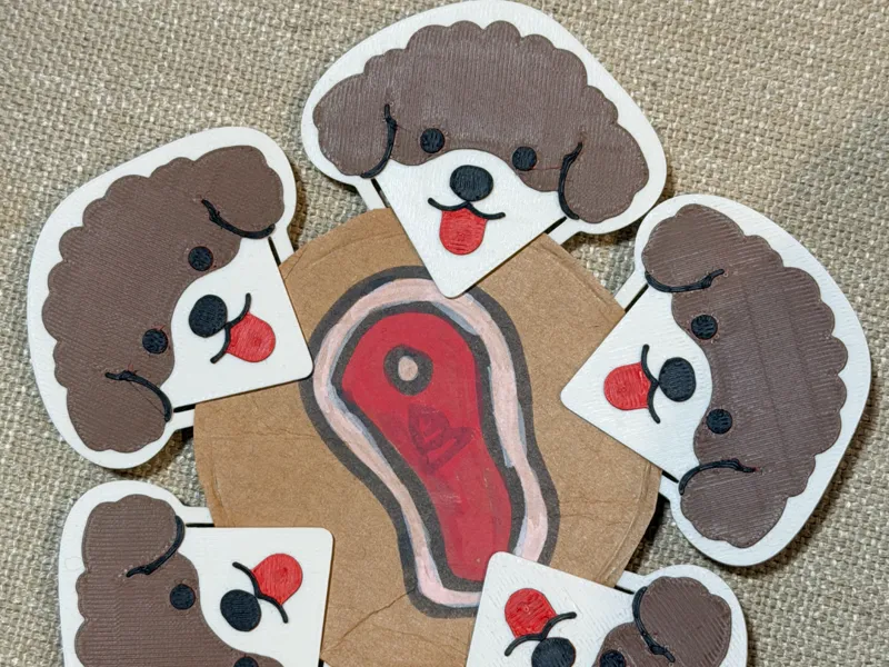 Poodle dog bookmark/ paper clip