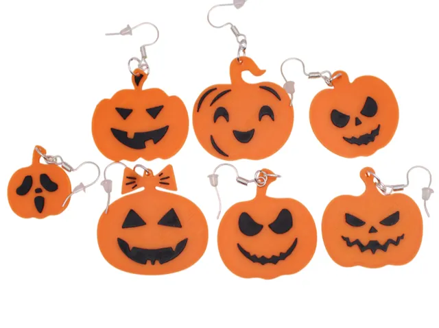 Halloween Earrings pt 5 - Jack O Lantern 2