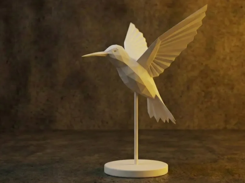 Hummingbird Low Poly