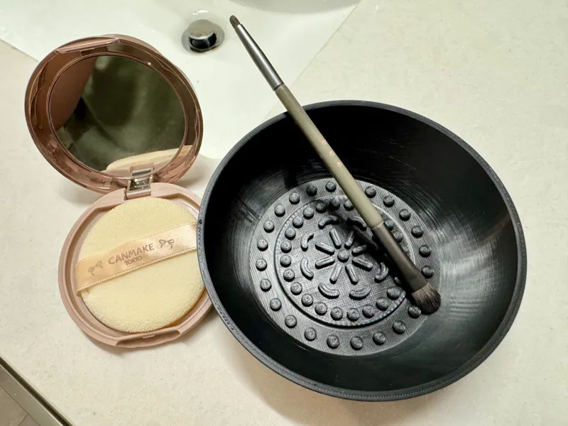 Makeup Brush & Cushion Puff Cleaning Dish/Bowl/Mat