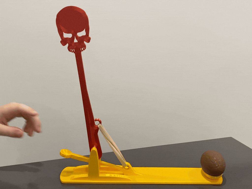 Miniatura 1 do modelo 3D Easter Egg Cracker Skull Hammer Attachment 