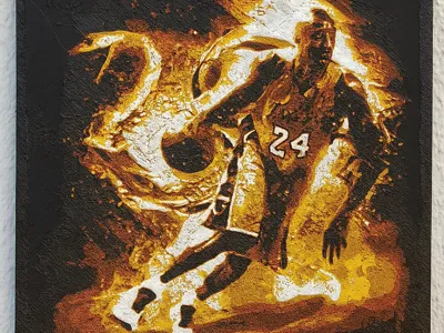 kobe bryant Hueforge Wall Art Basket