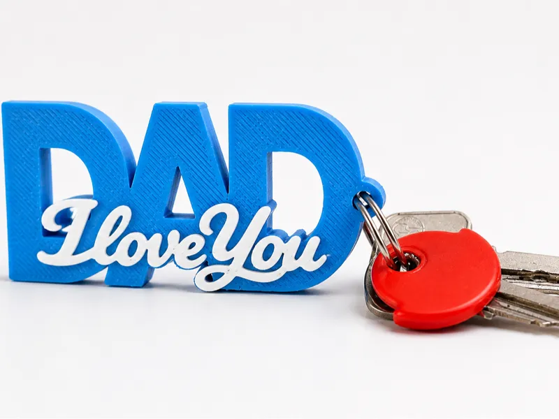 DAD I Love You Keychain – 3D Printable Gift