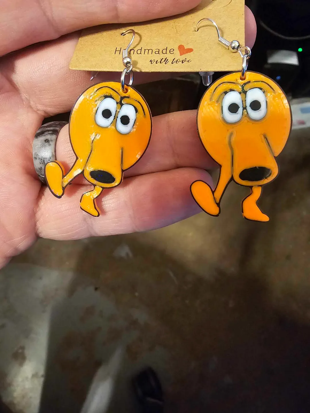 Q-bert Earrings view 2