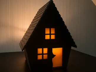 Halloween Teelicht Haus