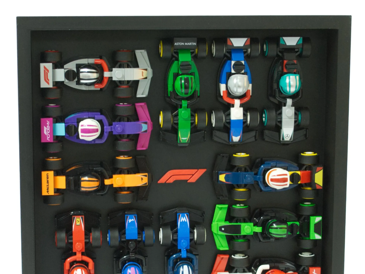 Frame for 12 Mini F1 cars L E G O