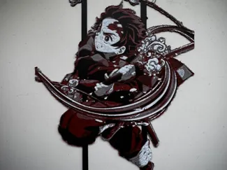 Demon Slayer Tanjirō Kamado - Lesezeichen Hueforge
