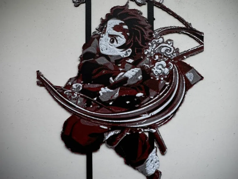 Demon Slayer Tanjirō Kamado - Lesezeichen Hueforge