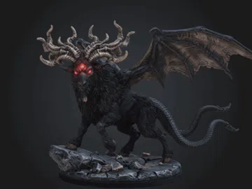 Modelo para impresión 3D: The Horned King — vista de referencia 4