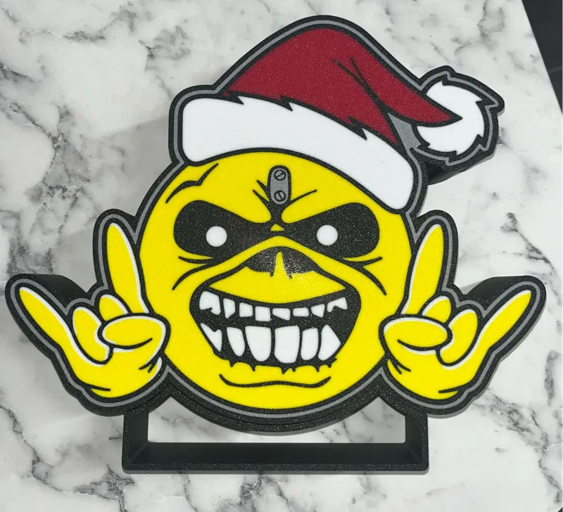 Iron Maiden EDDIE Santa Lightbox