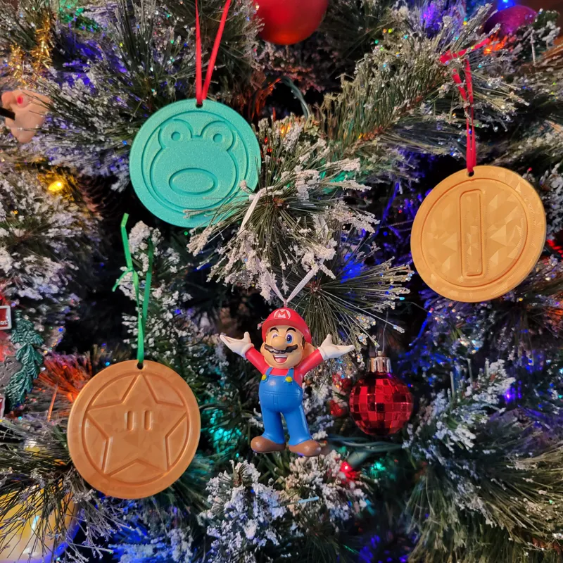 Mario Coins Ornaments