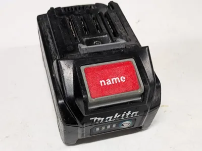 Makita 40V XGT Battery Name Tag Plate