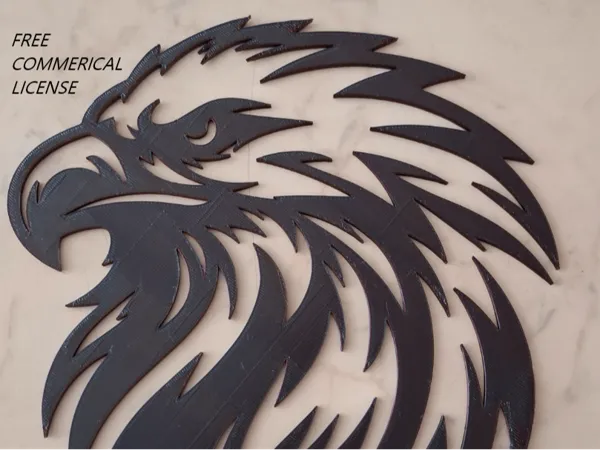 Tête d'aigle — déco murale
