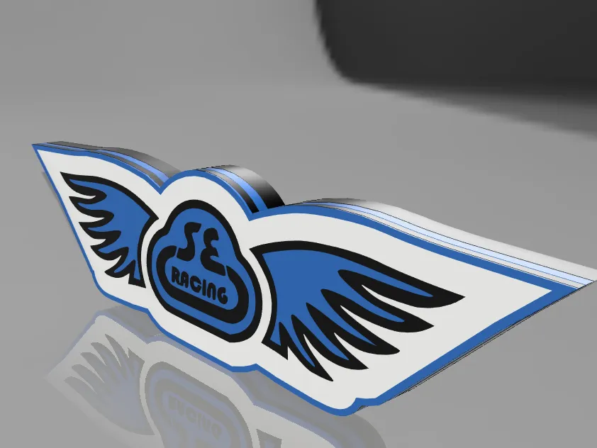 Led Racing Logo SE RACING LED LIGHTBOX - Free 3D Print Model - MakerWorld