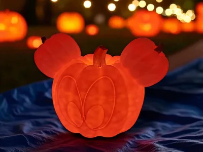 Mickey Pumpkin - Tealight Halloween Display