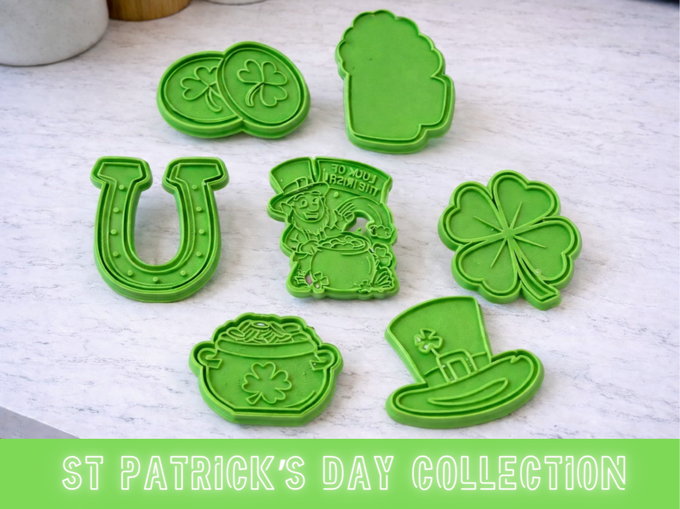 St. Patrick’s Day Cookie Cutter & Stamp Set
