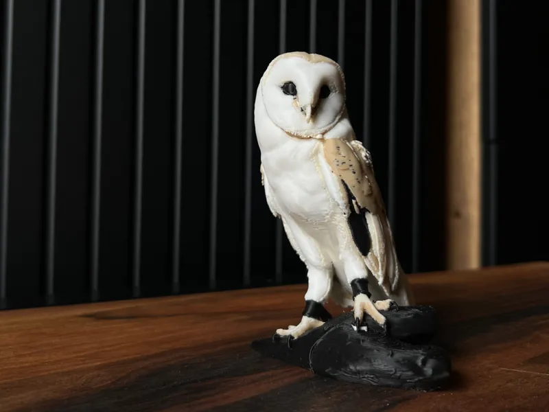 Barn Owl Statue – Highly Detailed Decor Figurine