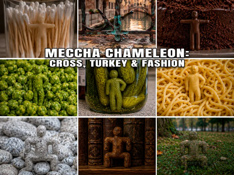 Meccha Chameleon: Cross, Turkey & Fashion poses