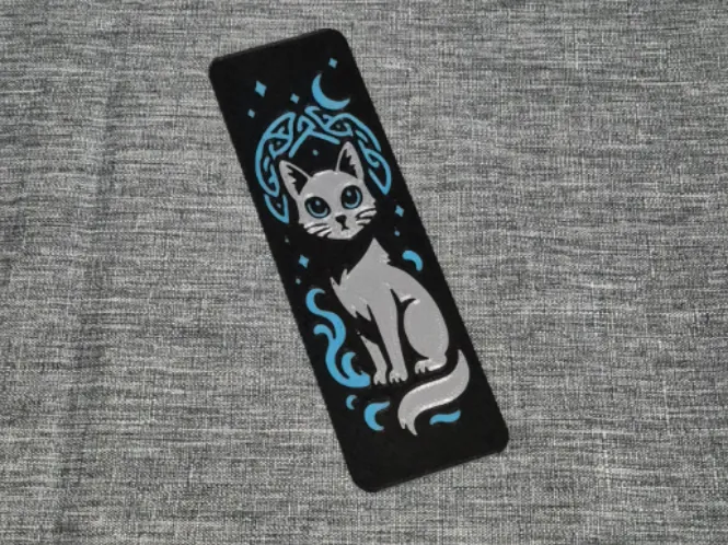 Mystische Katze Lesezeichen - Fantasy Cat