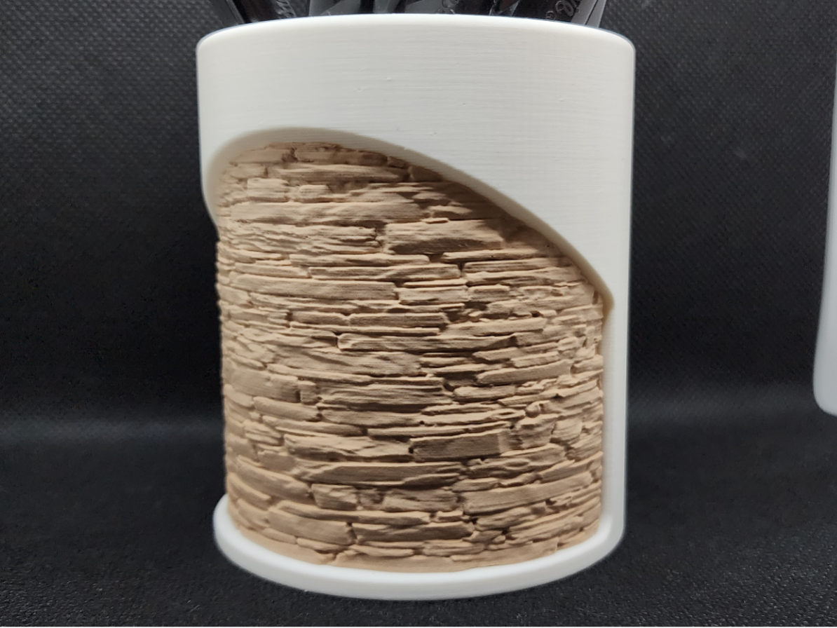 Modern Ledger Stone Pen Cup