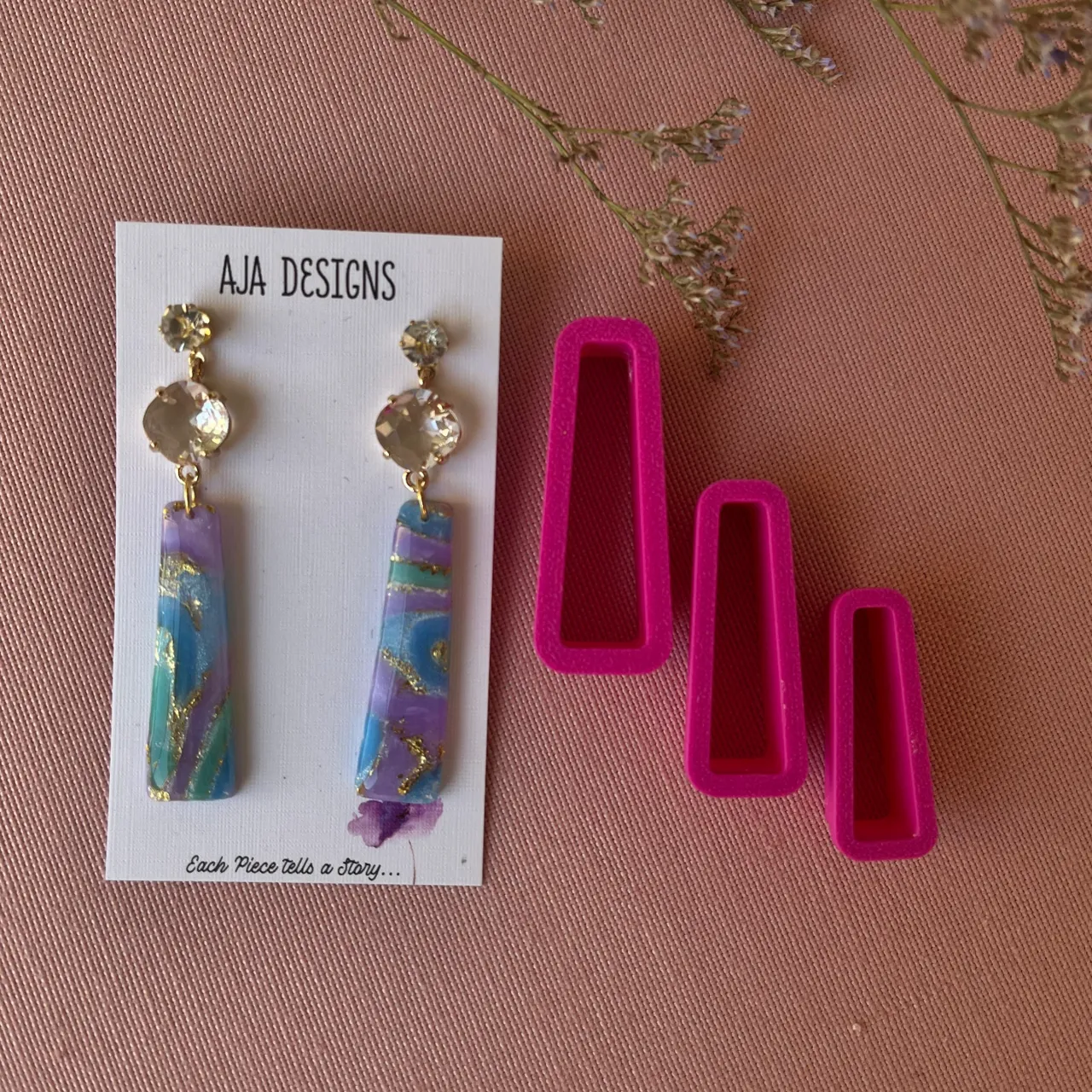 Polymer Clay Earring Mold 1 view 2