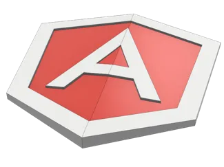 Angular Logo on the wall