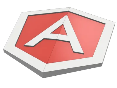 Angular Logo on the wall