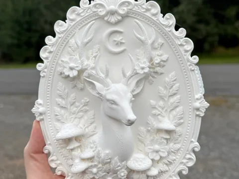 Marco decorativo: Stag Victorian Frame — referencia de MakerWorld