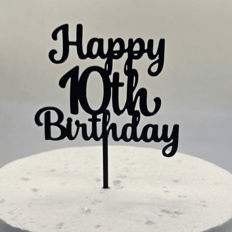 Happy 10th Birthday 1 colour 