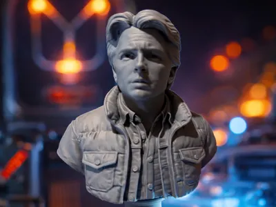 Marty McFly Bust – Back to the Future Fan Art