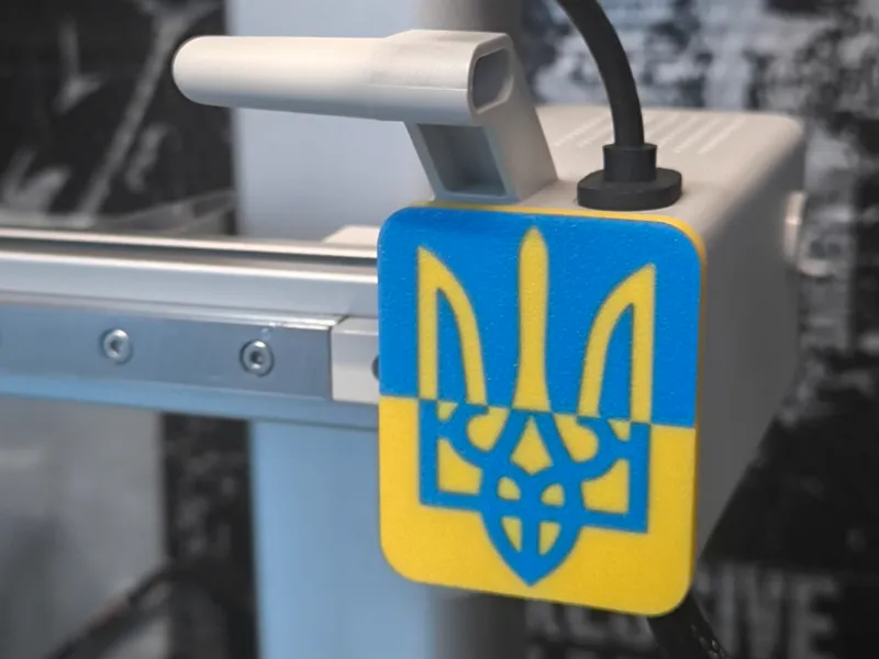A1 and A1 mini X-axis motor covers. Ukraine flag