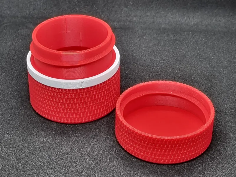 Screw lid containers (multiple sizes, one turn)