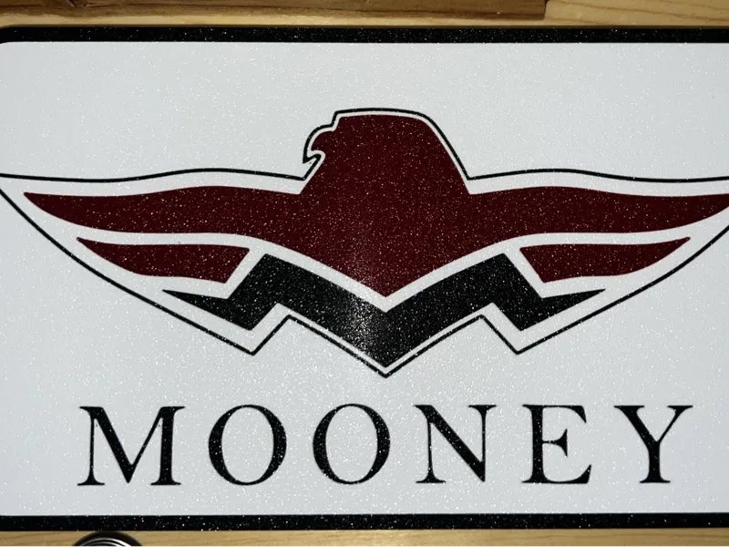 Mooney Aircraft Company Logo Sign
