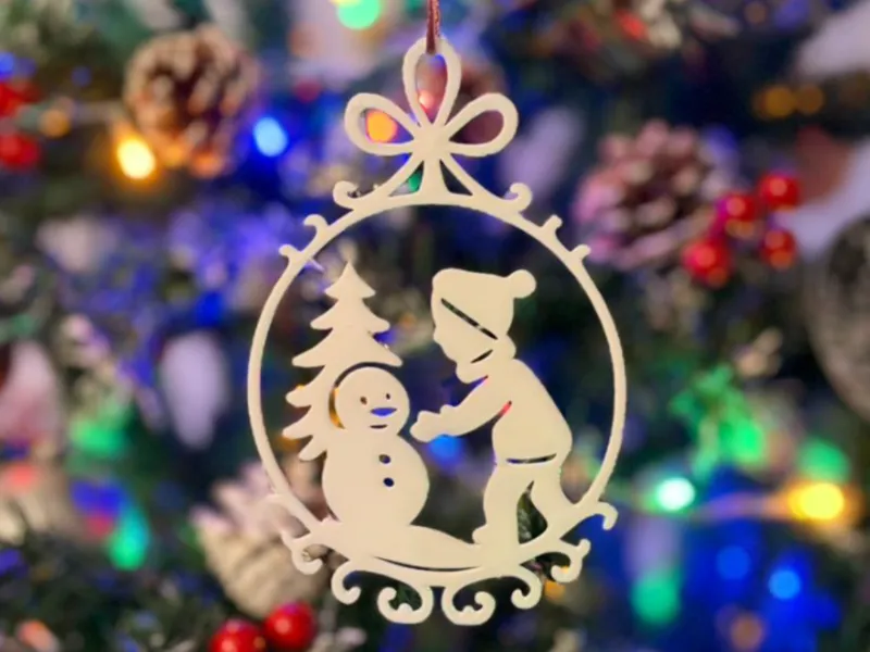 Snowman Christmas ornament