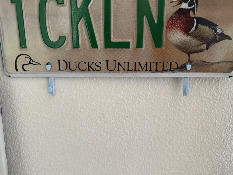 License plate hangers