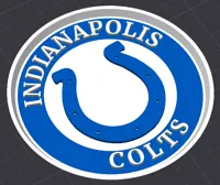 3D Colts Coaster