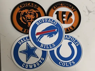 3D Stackable NFL Coasters