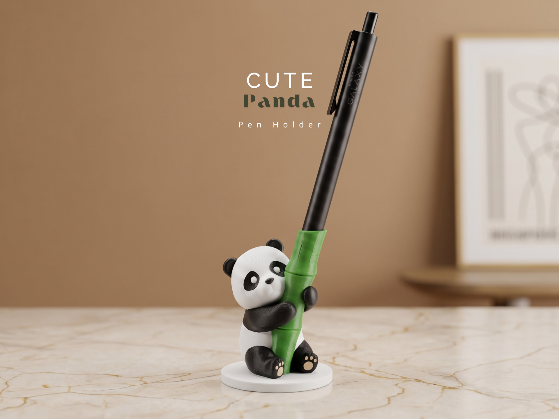 Cute Panda Pen Holder - 1