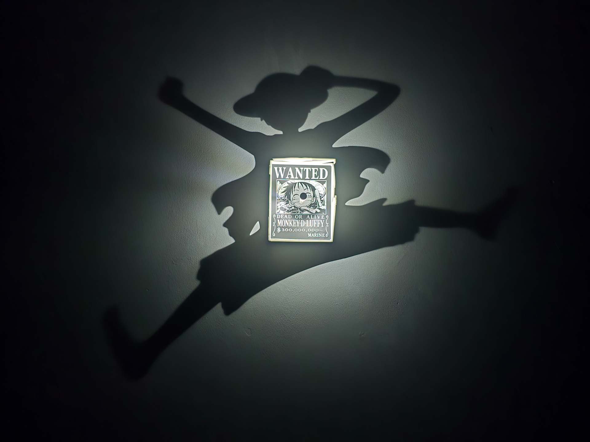 Luffy Campana Dorada de Shandora - shadow lamp