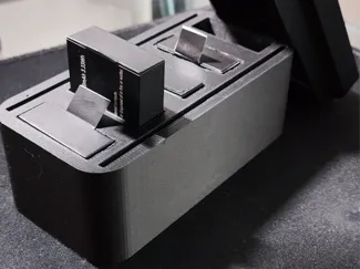Boîtier batteries 3.7V Li-ion (Caméra action,...)
