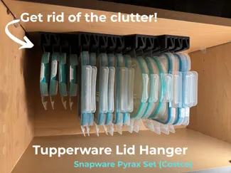 Tupperware Lid Hanger/Organizer (Snapware Lids)