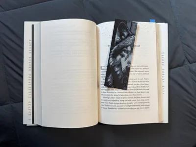 Wolf bookmark 